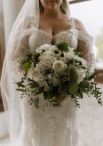 Elegant anemone premium flower bridal bouquet