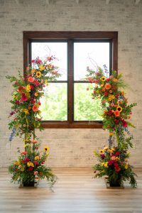 Split Style Arch Ground Standing Florals