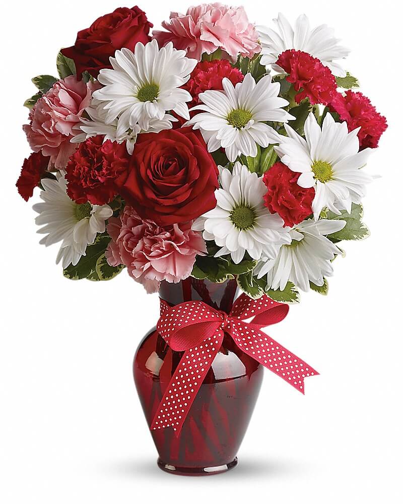 Hugs And Kisses Bouquet With Red Roses Lafayette Florist