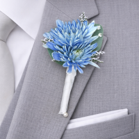 Blue Arthur Boutonniere