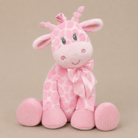 Jingles Plush Giraffe Pink