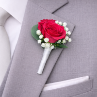 Hot Pink Richard Boutonniere 