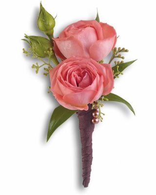 Rose Simplicity Boutonniere