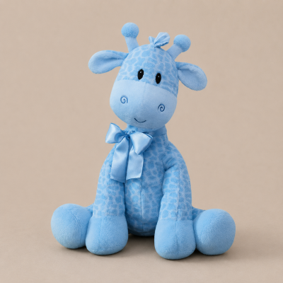 Jingles Plush Giraffe Blue