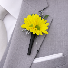 Yellow Arthur Boutonniere