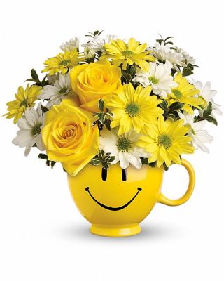 Be Happy Bouquet With Roses