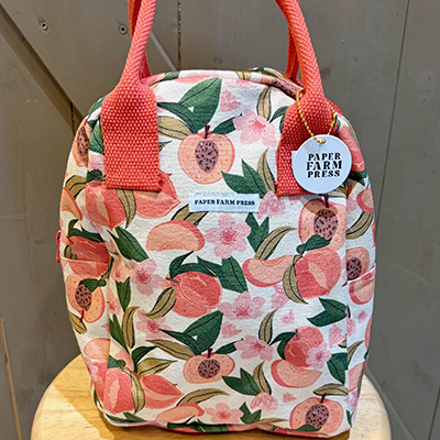 Floral Canvas Lunch Tote Bag