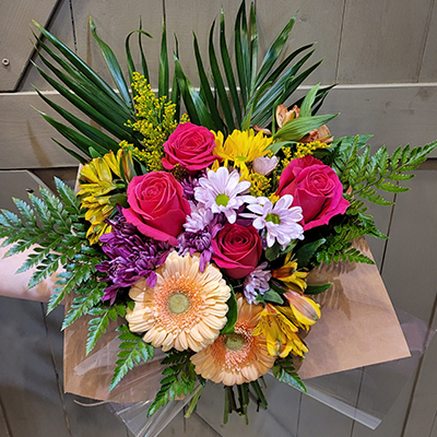 Wrapped Flower Bouquet