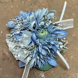 Blue Dublin Corsage 
