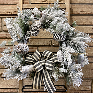 Winter Wonderland Flocked Wreath