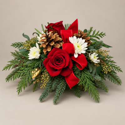 Scattered Florals Christmas