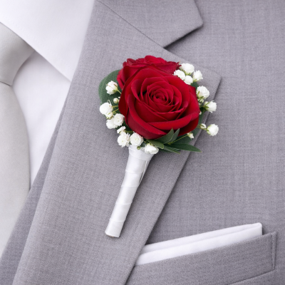 Red Richard Boutonniere