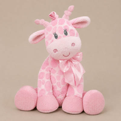 Jingles Plush Giraffe Pink