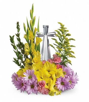 Crystal Cross Arrangement