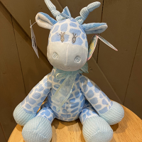 Jingles Plush Giraffe Blue