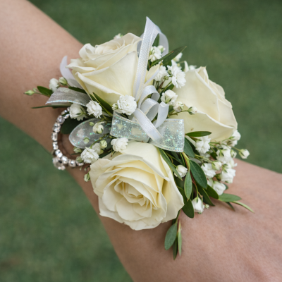 White Sydney Corsage