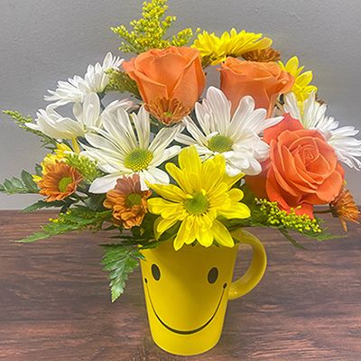 Bright Smiles Mug Bouquet