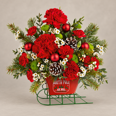 North Pole Sleigh Bouquet