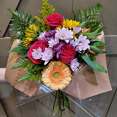 Wrapped Flower Bouquet