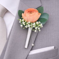 Peach Philip Boutonniere
