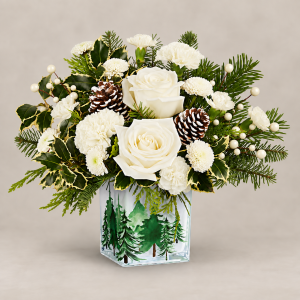 Evergreen Glow Bouquet - All White