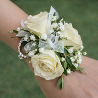 White Sydney Corsage