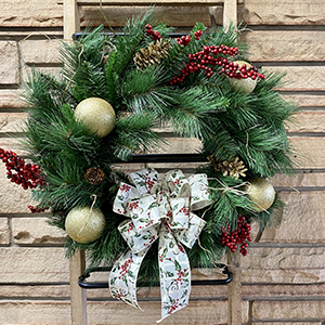 Festive Holiday Wreath