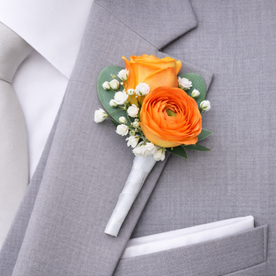 Orange Richard Boutonniere