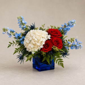 Red, White, And Bloom Bouquet