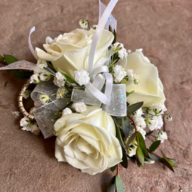 White Sydney Corsage