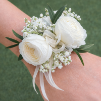 White Athens Corsage