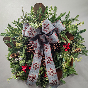 Premium Fresh Holiday Wreath