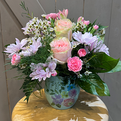 Watercolor Garden Bouquet