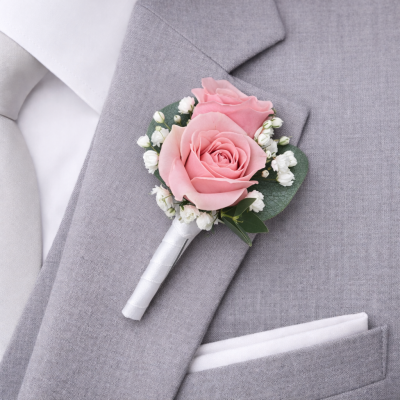 Light Pink Richard Boutonniere