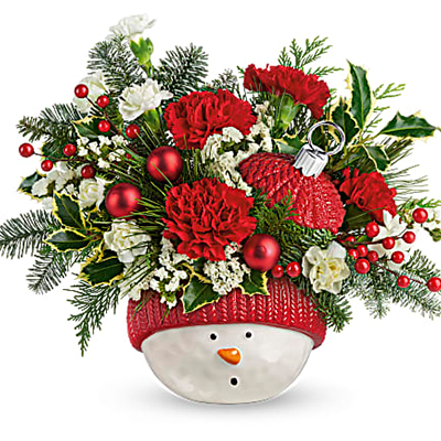 Snowman Ornament Bouquet