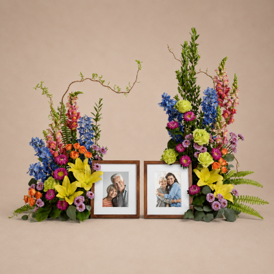 Loving Farewell Photo Tribute Bouquet