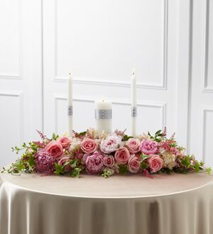 The Worldwide Romance Unity Candle Arrangement