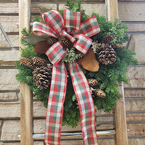 Natural Fresh Holiday Wreath