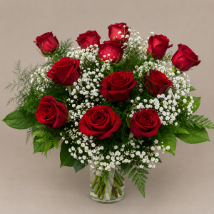 Elegant Red Rose Arrangement