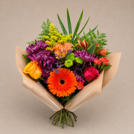 Wrapped Flower Bouquet