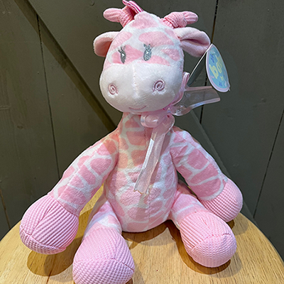 Jingles Plush Giraffe Pink