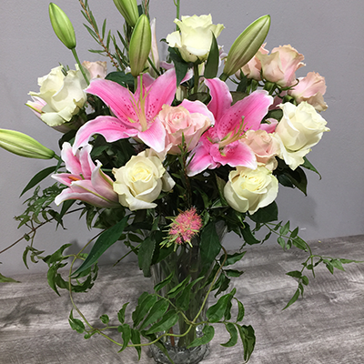 Soft Whisper Rose Arrangement